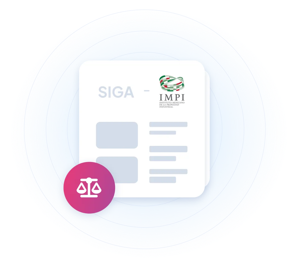 Monitoreo de Gaceta SIGA-IMPI — herramienta de IA de Lawgic PI